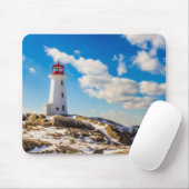 Winter des Leuchtturm-| in Peggy Bucht, Mousepad (Mit Mouse)