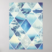 Winter Diamond Pattern Poster (Vorne)