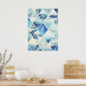 Winter Diamond Pattern Poster (Küche)
