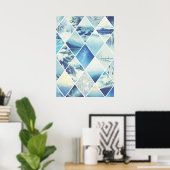 Winter Diamond Pattern Poster (Heimbüro)