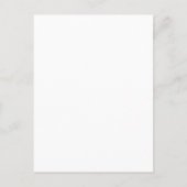 Winter Diamond Wedding Writable Advice Card Hinweiskarte (Rückseite)