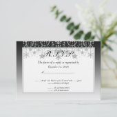 Winter Diamond Wonderland UAWG RSVP Karte (Stehend Vorderseite)