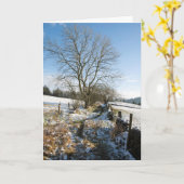 Winter Die Macclesfield-Waldkarte Karte (Gelbe Blume)