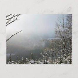 Winter Die Macclesfield-Waldkarte Postkarte