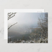 Winter Die Macclesfield-Waldkarte Postkarte (Vorne/Hinten)