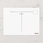 Winter Die Macclesfield-Waldkarte Postkarte (Rückseite)