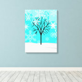 Winter - Die vier Jahreszeiten Leinwanddruck (Insitu (Holzboden))