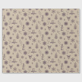 Winter-Dinge Wrapping Paper - Dove + Fig. Geschenkpapier (Flach)