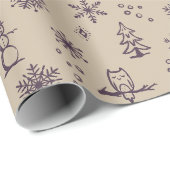 Winter-Dinge Wrapping Paper - Dove + Fig. Geschenkpapier (Rolleneckpunkt)