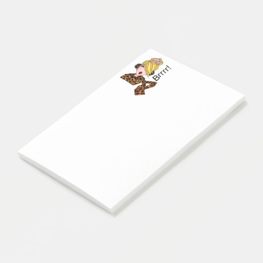 "Winter DIVA" Brrr! Post-it Klebezettel (angewinkelt)