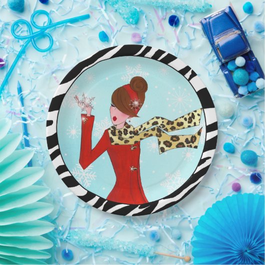 "Winter DIVA" Pappteller (Party)