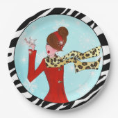 "Winter DIVA" Pappteller (Vorderseite)