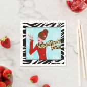 "Winter DIVA" Serviette (Beispiel)