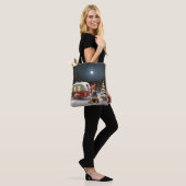Winter Doberman Caravan Weihnachtsabenteuer Tasche (Am Model)