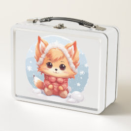 Winter Dog Metall Brotdose