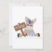 Winter Donkey Einladung (Vorderseite)