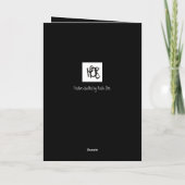 Winter Donkey Feiertagskarte (Rückseite)