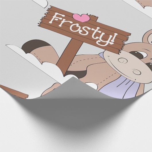 Winter Donkey Geschenkpapier