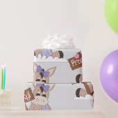 Winter Donkey Geschenkpapier