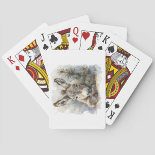 Winter Donkey Playing Cards Spielkarten