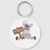 Winter Donkey Schlüsselanhänger (Vorderseite)