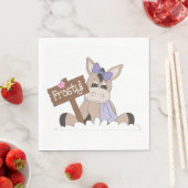 Winter Donkey Serviette (Beispiel)