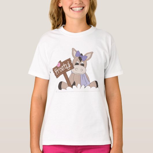 Winter Donkey T-Shirt (Vorderseite)
