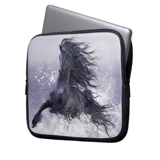 Winter-Donner-Laptop-Hülse Laptopschutzhülle (Vorderseite Links)