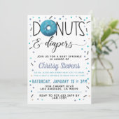 Winter Donut Baby Sprinkle Dusche Einladung (Stehend Vorderseite)