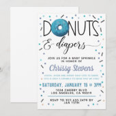 Winter Donut Baby Sprinkle Dusche Einladung (Vorne/Hinten)