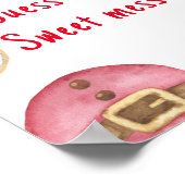 Winter Donuts Babydusche Raten Sie das süße Schlam Poster (Ecke)