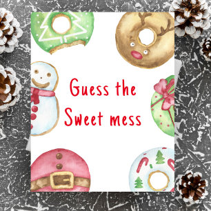 Winter Donuts Babydusche Raten Sie das süße Schlam Poster