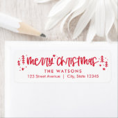 Winter Doodles Holiday Address Labels (Insitu)