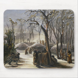 Winter-Dorf des Minatarres, überziehen 26 von Vl Mousepad