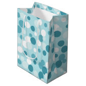Winter Dots Geschenktasche Mittlere Geschenktüte (Vorderseite Schrägansicht)