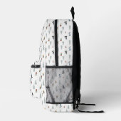 Winter Downhill Pattern Bedruckter Rucksack (Rechts)