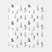 Winter Downhill Pattern Fleecedecke (Vorderseite)