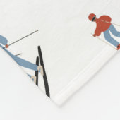 Winter Downhill Pattern Fleecedecke (Ecke)