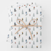 Winter Downhill Pattern Geschenkpapier Set (Beispiel)