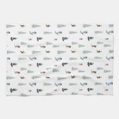 Winter Downhill Pattern Geschirrtuch (Horizontal)