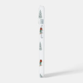 Winter Downhill Pattern iPhone 15 Hülle (Linke Seite)