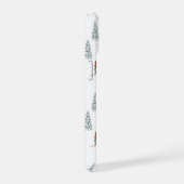 Winter Downhill Pattern iPhone 15 Hülle (Rechte Seite)