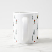 Winter Downhill Pattern Jumbo-Tasse (Rückseite)