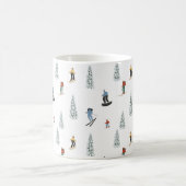 Winter Downhill Pattern Kaffeetasse (Mittel)