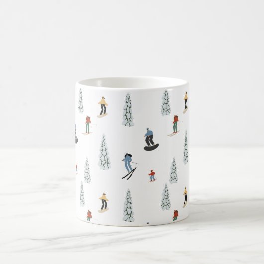 Winter Downhill Pattern Kaffeetasse (Mittel)