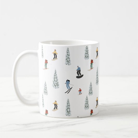 Winter Downhill Pattern Kaffeetasse (Links)