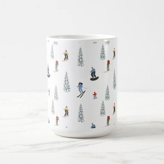 Winter Downhill Pattern Kaffeetasse (Mittel)
