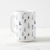 Winter Downhill Pattern Kaffeetasse (Vorderseite Links)