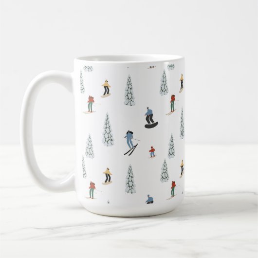 Winter Downhill Pattern Kaffeetasse (Links)