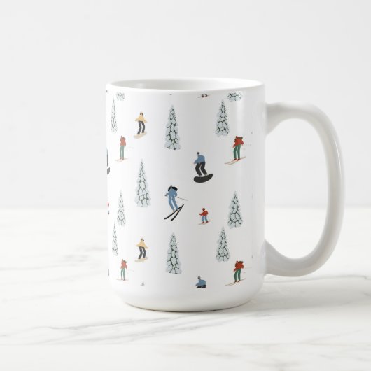 Winter Downhill Pattern Kaffeetasse (Rechts)